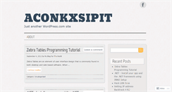 Desktop Screenshot of aconkxsipit.wordpress.com