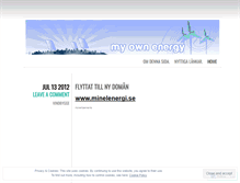 Tablet Screenshot of myownenergy.wordpress.com