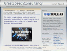 Tablet Screenshot of greatspeechconsultancy.wordpress.com