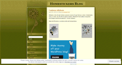 Desktop Screenshot of homestickers.wordpress.com