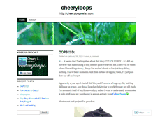 Tablet Screenshot of cheeryloops.wordpress.com