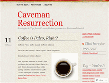 Tablet Screenshot of cavemanresurrection.wordpress.com