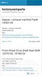 Mobile Screenshot of factoryoemparts.wordpress.com