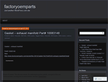 Tablet Screenshot of factoryoemparts.wordpress.com