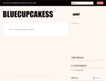 Tablet Screenshot of bluecupcakess.wordpress.com