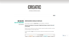 Desktop Screenshot of creatic.wordpress.com