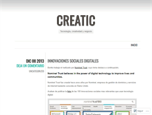 Tablet Screenshot of creatic.wordpress.com