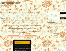 Tablet Screenshot of akiharufansub.wordpress.com