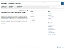 Tablet Screenshot of fluffyfarrer.wordpress.com