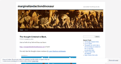Desktop Screenshot of marginalizedactiondinosaur.wordpress.com