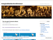 Tablet Screenshot of marginalizedactiondinosaur.wordpress.com