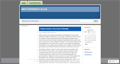 Desktop Screenshot of mattherren.wordpress.com