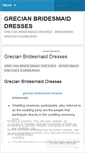 Mobile Screenshot of grecianbridesmaiddressescet.wordpress.com