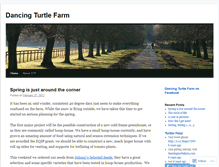 Tablet Screenshot of dancingturtlefarm.wordpress.com