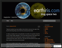 Tablet Screenshot of earthsiris.wordpress.com