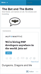 Mobile Screenshot of batbattle.wordpress.com