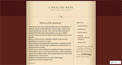 Desktop Screenshot of ahealingrose.wordpress.com