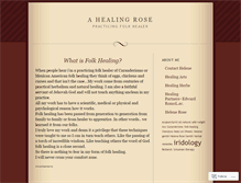 Tablet Screenshot of ahealingrose.wordpress.com