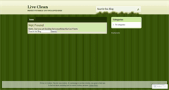 Desktop Screenshot of liveclean.wordpress.com