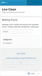 Mobile Screenshot of liveclean.wordpress.com
