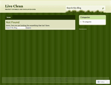 Tablet Screenshot of liveclean.wordpress.com