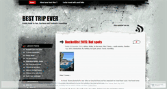 Desktop Screenshot of besttripever.wordpress.com