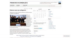 Desktop Screenshot of franciscoagonzaleze.wordpress.com