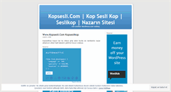Desktop Screenshot of kopseslikop.wordpress.com