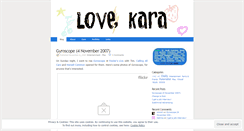 Desktop Screenshot of lovekara.wordpress.com