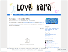 Tablet Screenshot of lovekara.wordpress.com