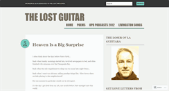 Desktop Screenshot of lostguitar.wordpress.com