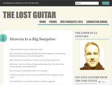 Tablet Screenshot of lostguitar.wordpress.com