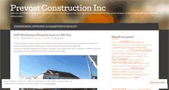 Desktop Screenshot of prevostconstruct.wordpress.com