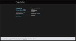 Desktop Screenshot of passesforporn.wordpress.com
