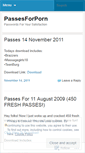 Mobile Screenshot of passesforporn.wordpress.com