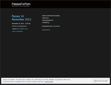 Tablet Screenshot of passesforporn.wordpress.com