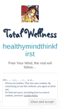 Mobile Screenshot of healthymindthinkfirst.wordpress.com