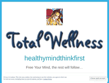 Tablet Screenshot of healthymindthinkfirst.wordpress.com