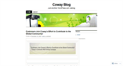 Desktop Screenshot of cowaystory.wordpress.com