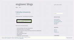 Desktop Screenshot of engineerblogs.wordpress.com