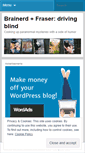 Mobile Screenshot of drivingblindproductions.wordpress.com
