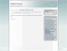 Tablet Screenshot of nihjapts.wordpress.com