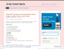 Tablet Screenshot of mysweetmarie.wordpress.com