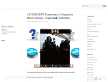 Tablet Screenshot of bob3160.wordpress.com