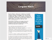 Tablet Screenshot of congresswatch.wordpress.com