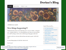 Tablet Screenshot of dorinasblog.wordpress.com