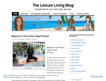 Tablet Screenshot of leisureliving.wordpress.com