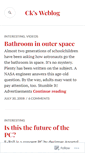 Mobile Screenshot of ckweblog.wordpress.com