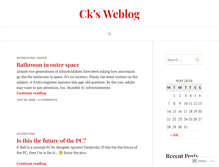 Tablet Screenshot of ckweblog.wordpress.com