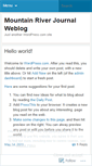 Mobile Screenshot of mountainriverjournal.wordpress.com